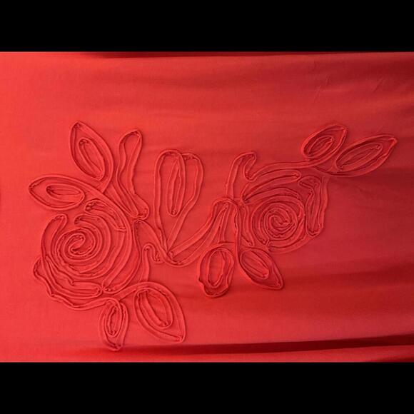 Soft Surroundings Coral Flower embossed Long Sleeved t-Shirt Large - Picture 2 of 6